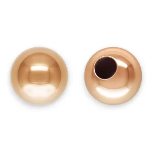 🔗 Bead - Round / Sphere (Polished, Seamless) in 14ct Pink Gold Filled