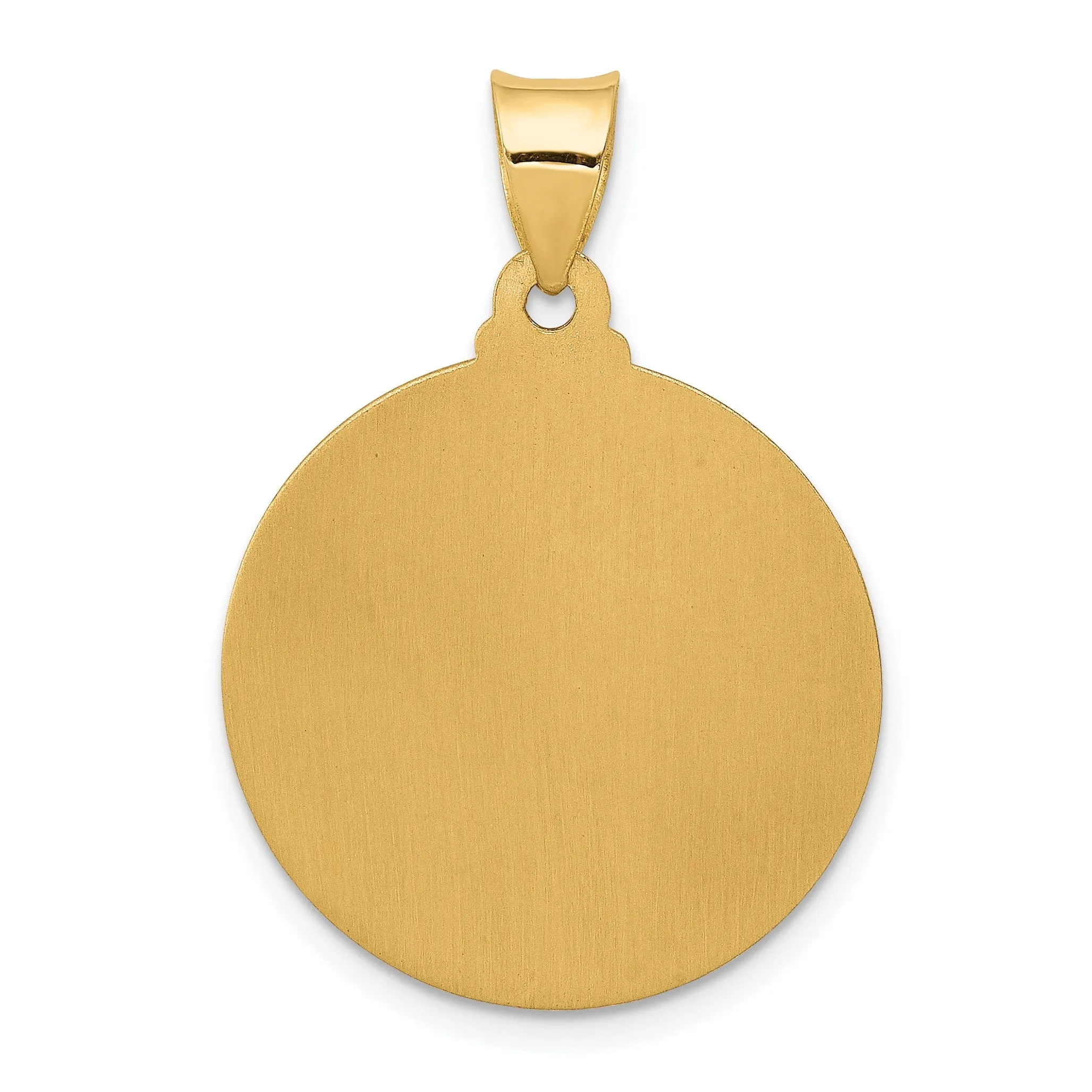 14k Yellow Gold Face of Jesus Medal Pendant