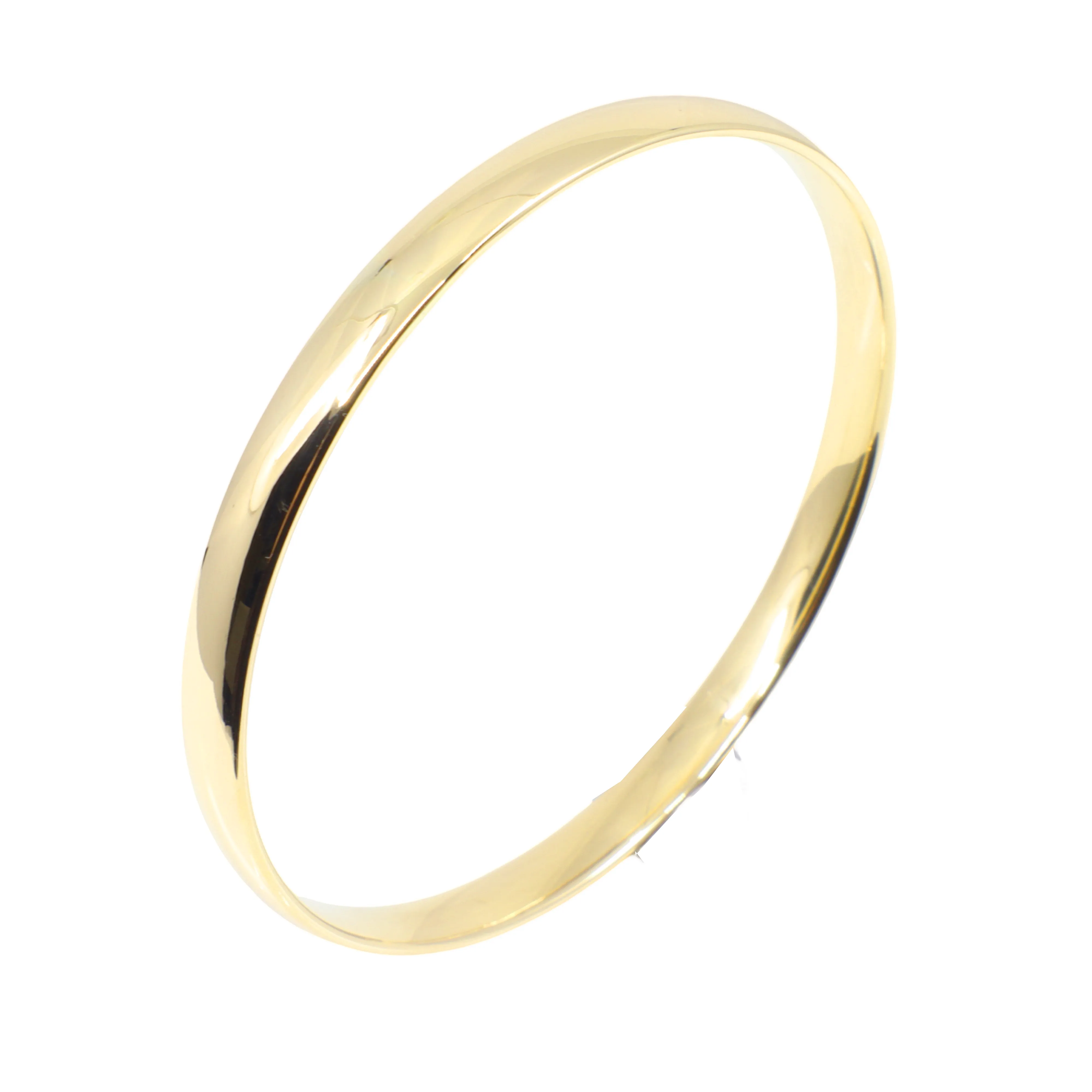 9K Yellow Gold & Sliver filled Bangle - 20646455