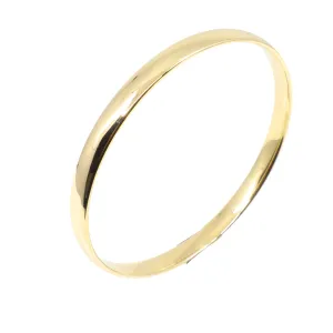 9K Yellow Gold & Sliver filled Bangle - 20646455