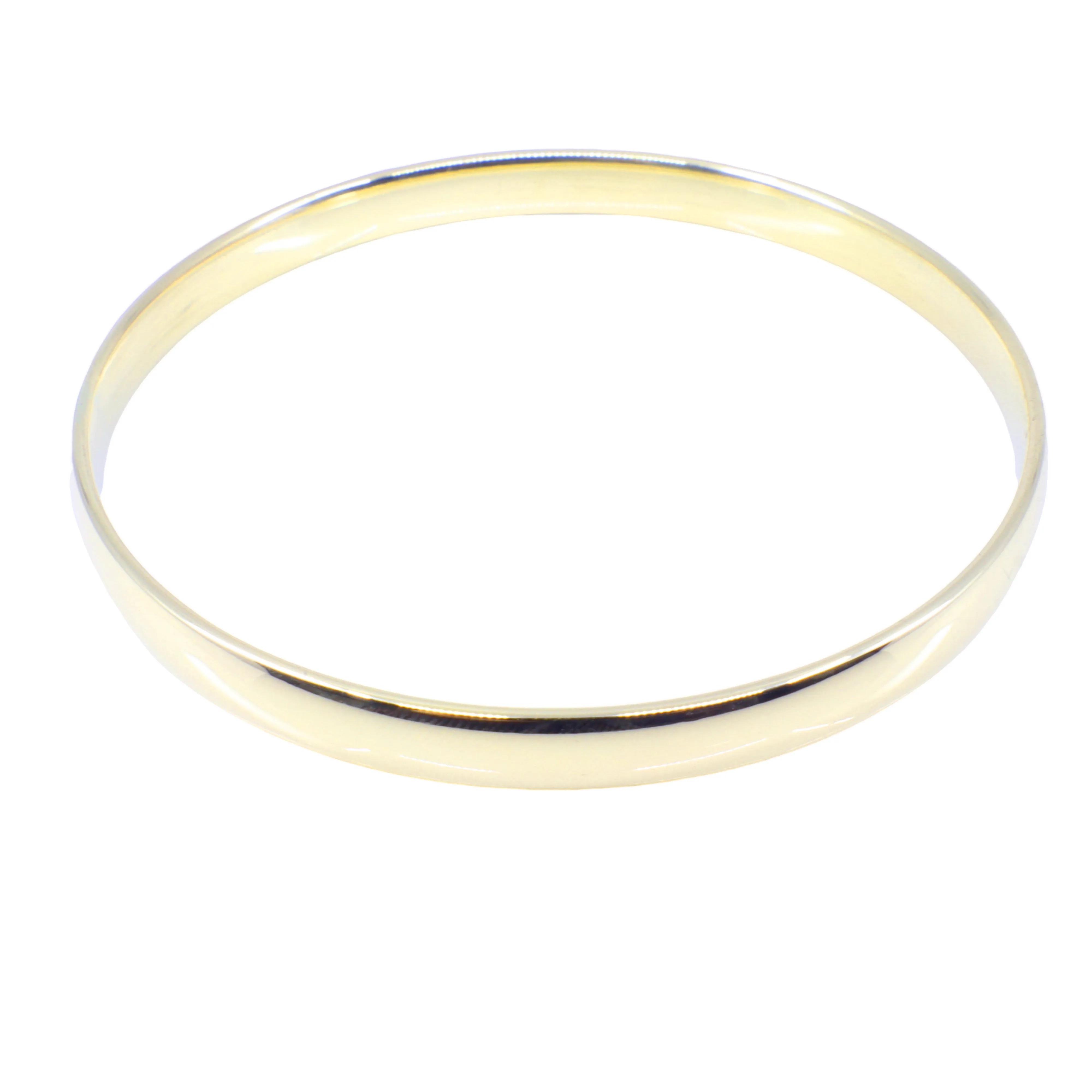 9K Yellow Gold & Sliver filled Bangle - 20646455