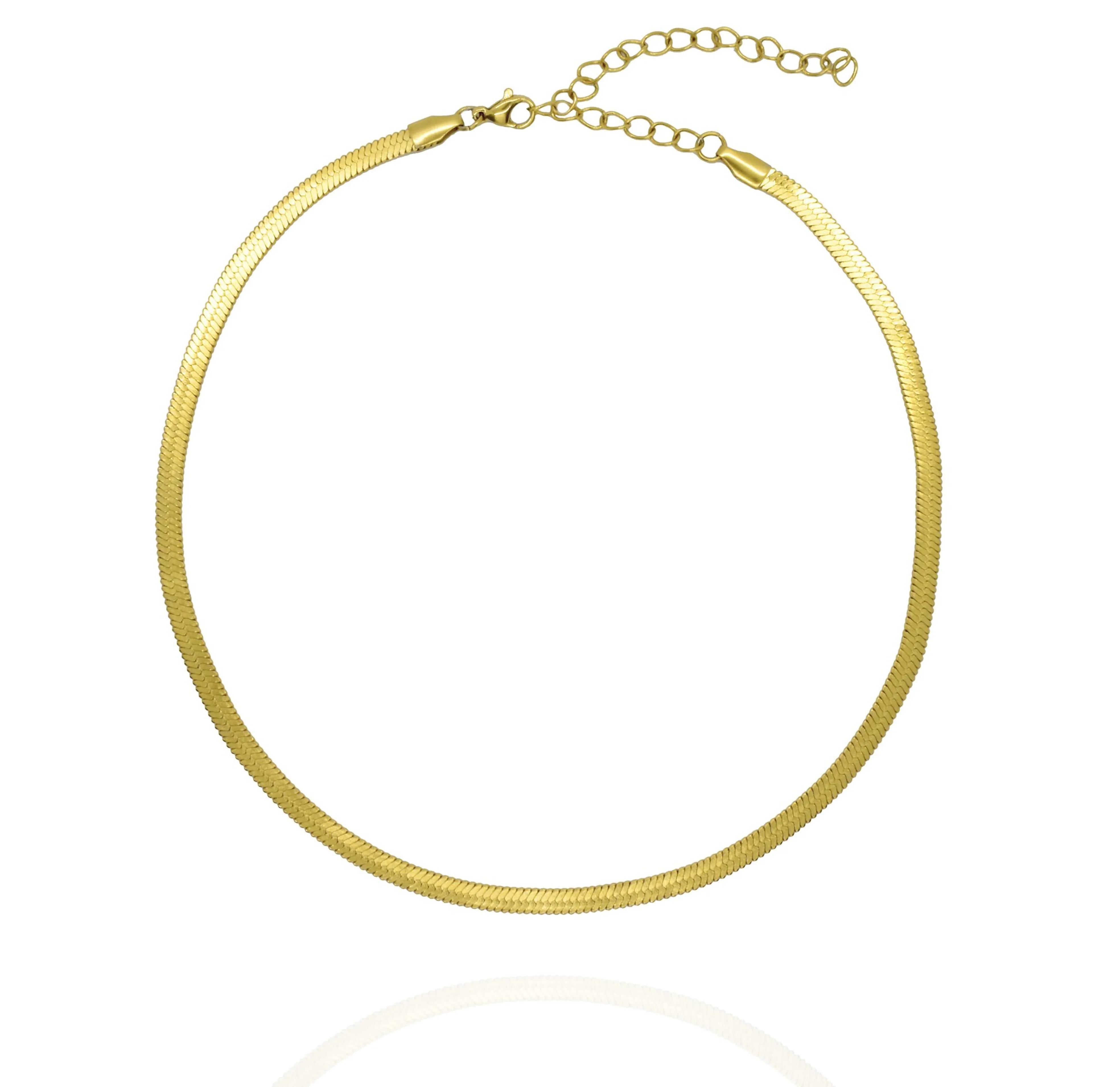 BECCA GOLD SNAKE CHAIN NECKLACE