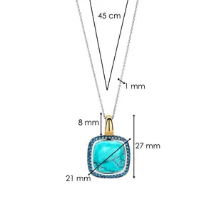 Bezel CZ Halo Pendant