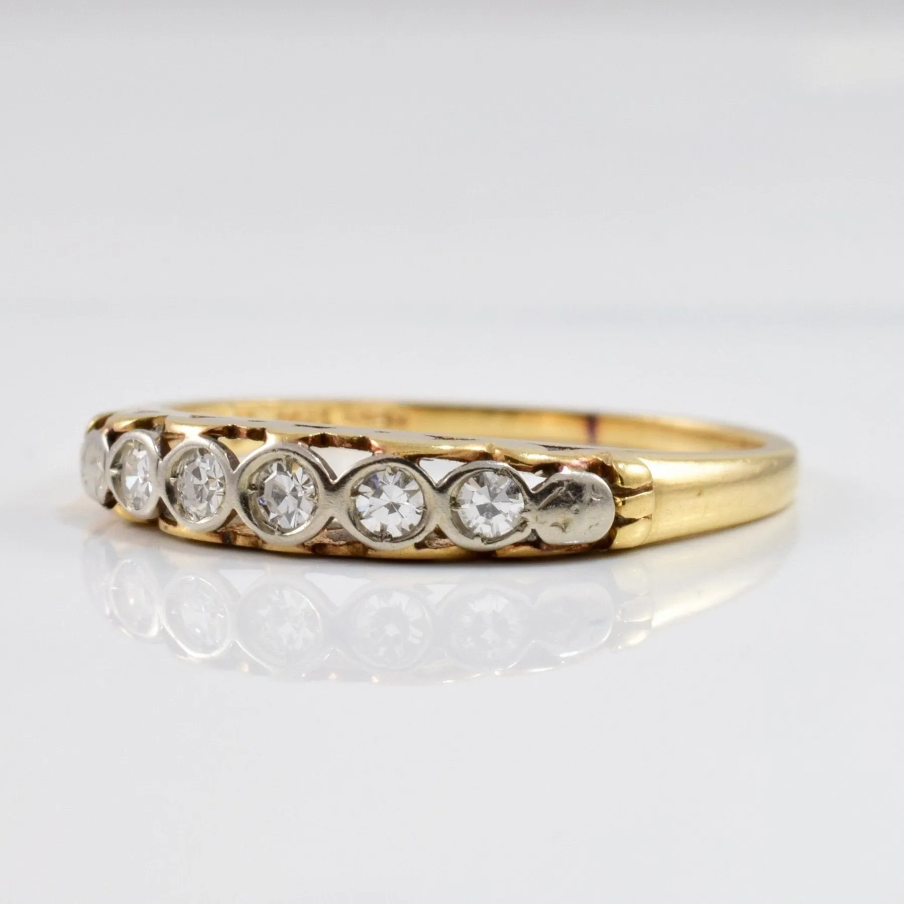 'Birks' Bezel Set Diamond Band | 0.12 ctw SZ 5.75