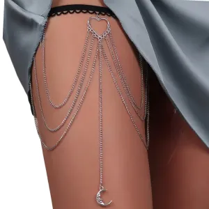 Boheme Celestial Open Heart Thigh Chain