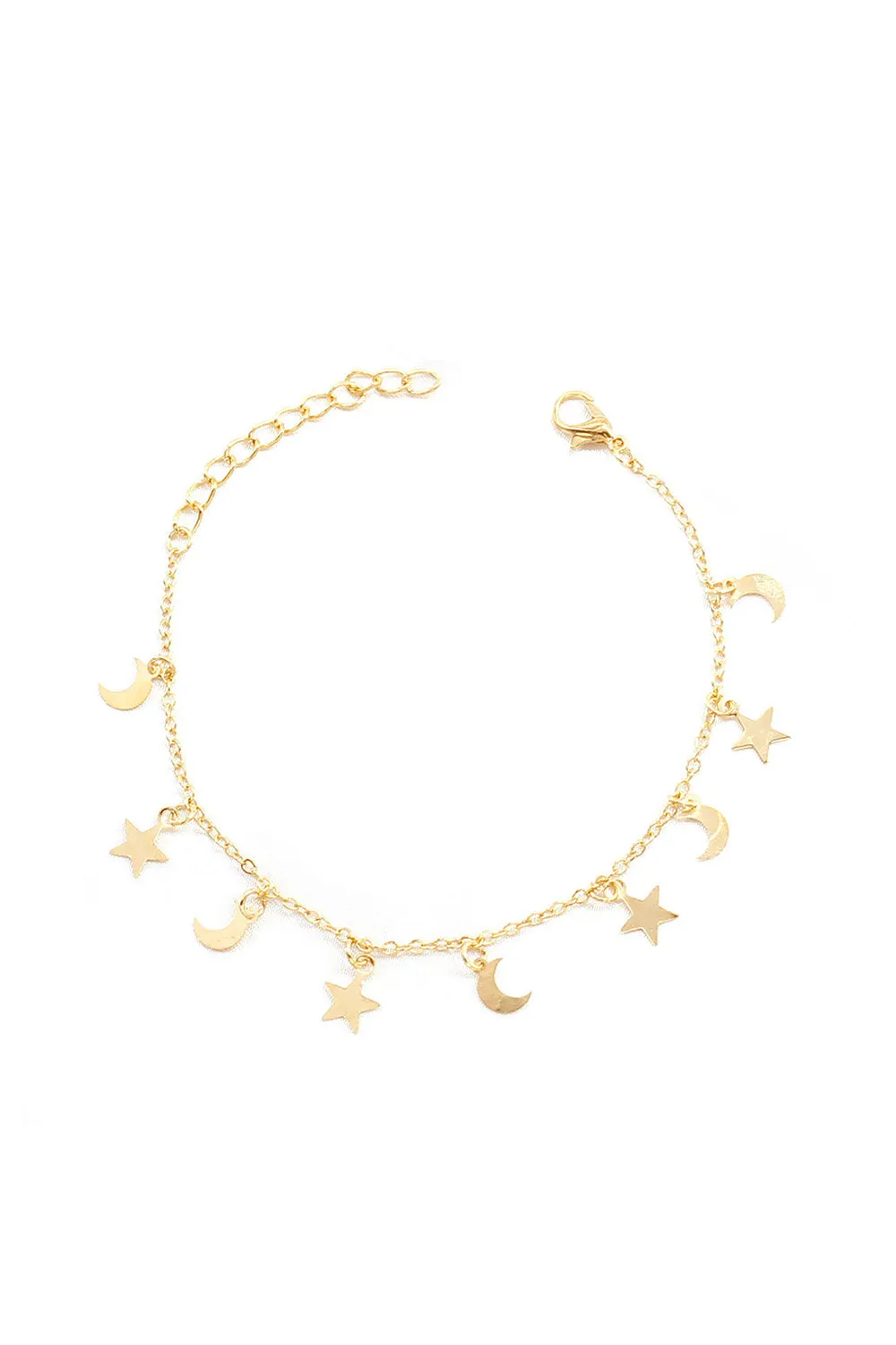 Boho Star Moon Gold Crescent Bracelets