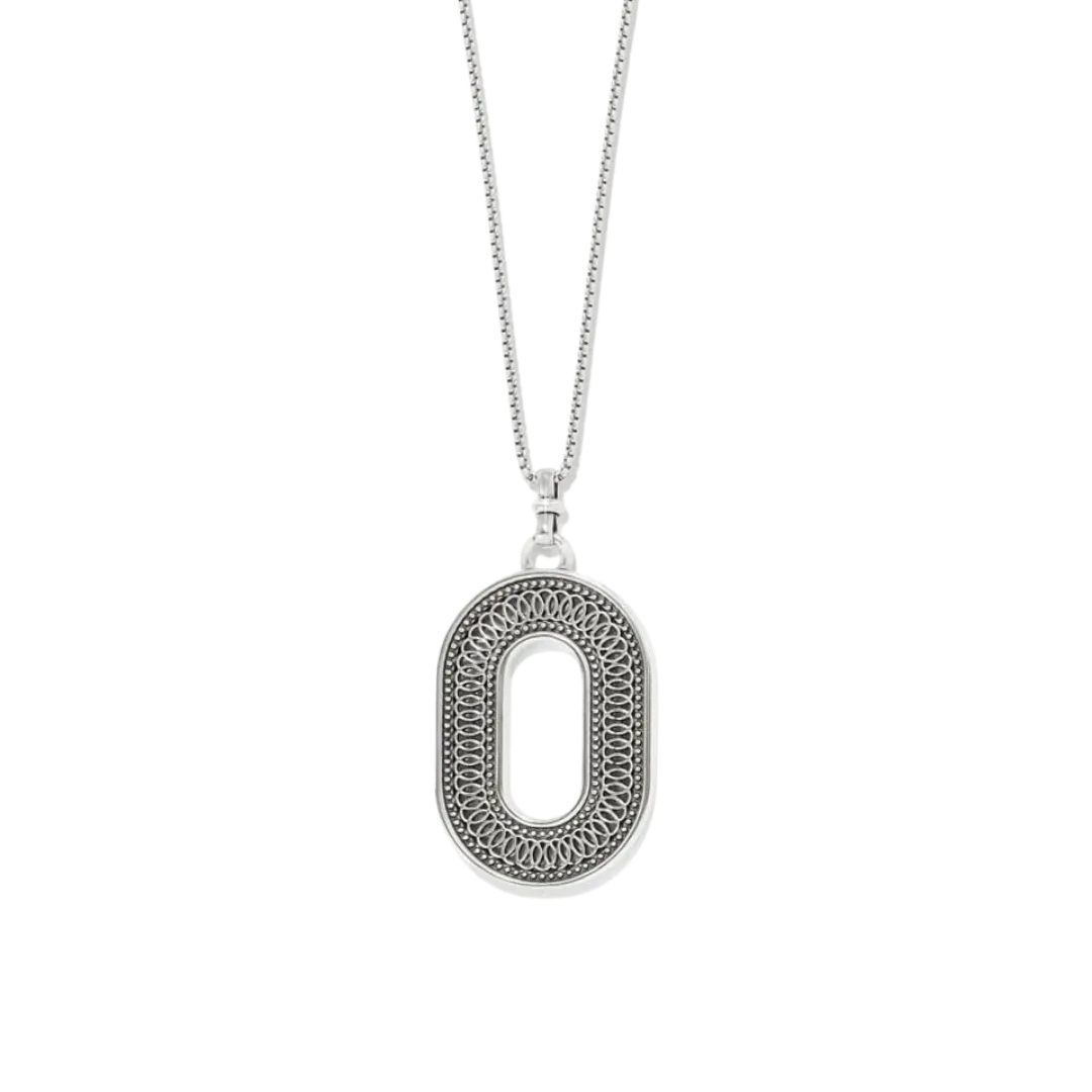 Brighton Women's Ferrara Siena Oval Silver Necklace