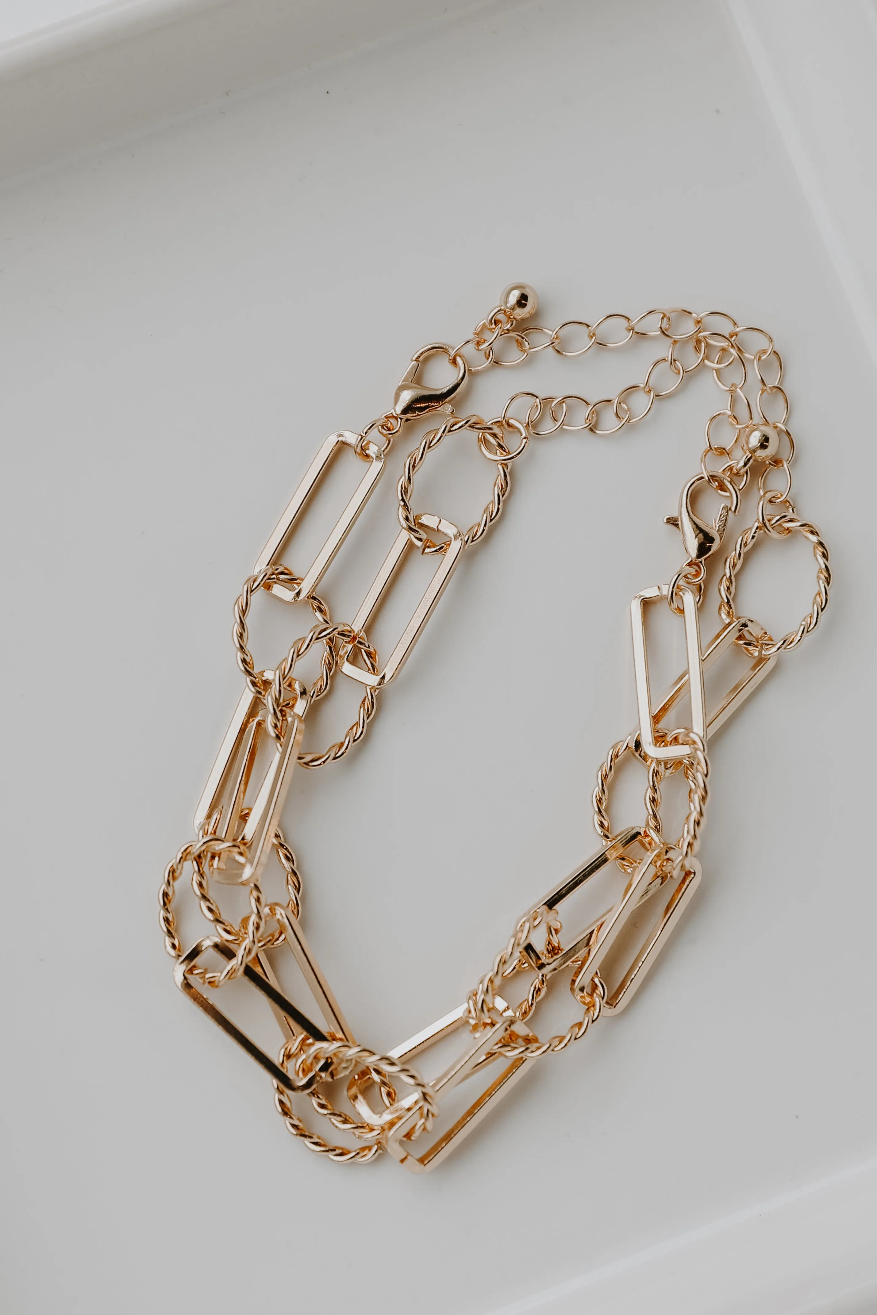 Cora Gold Layered Chain Bracelet