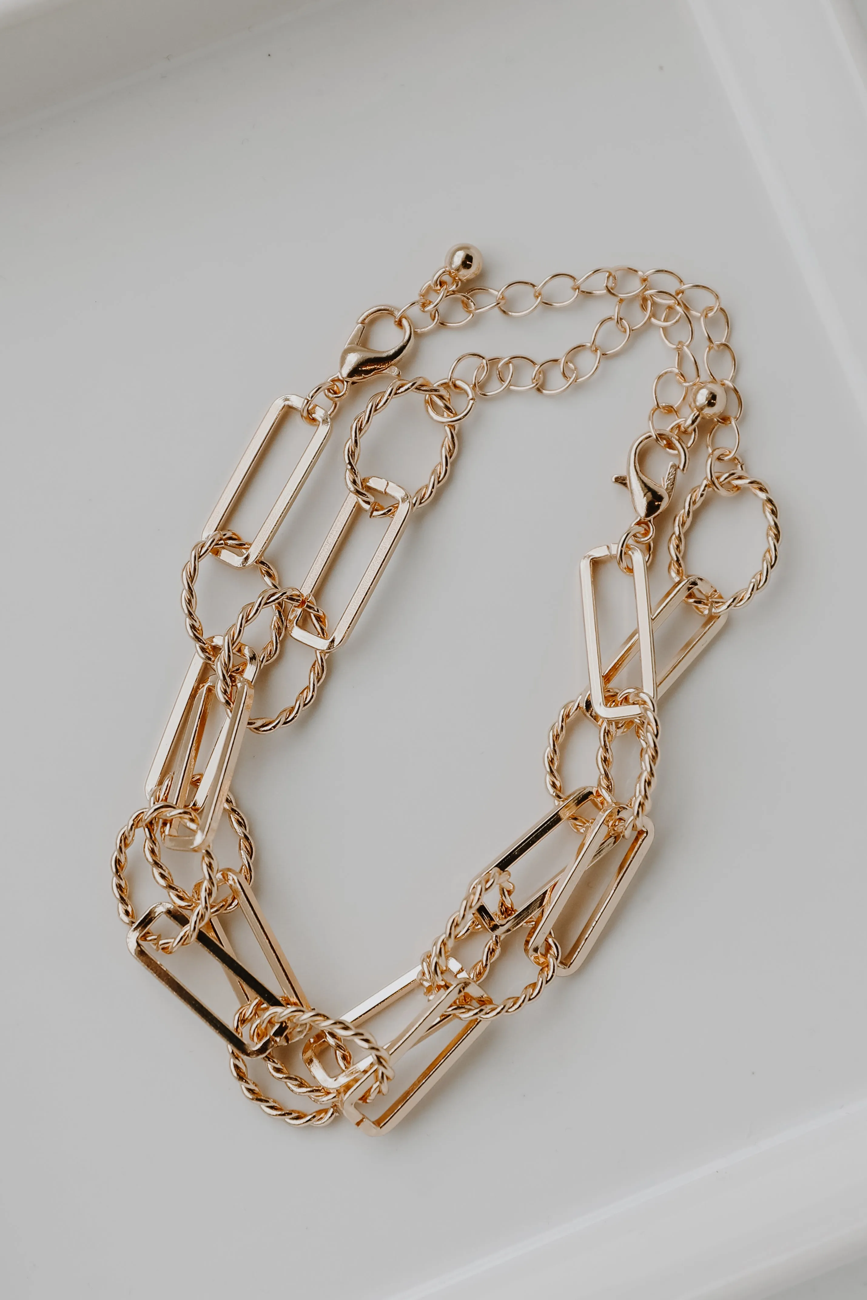 Cora Gold Layered Chain Bracelet