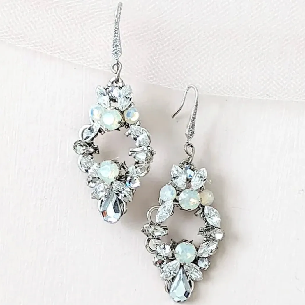 Crystal Opal Earrings, Amna