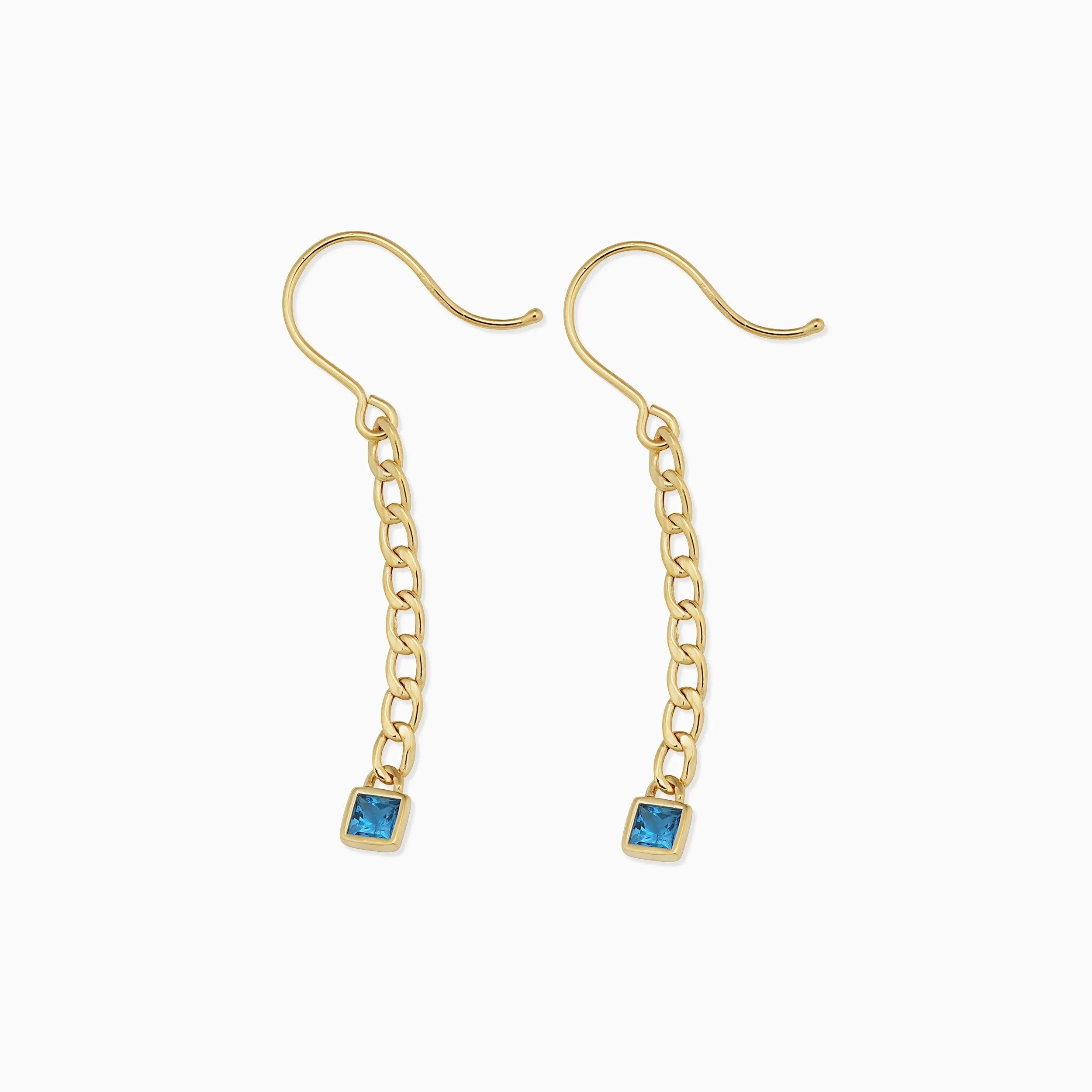 Dazzle Me Curb Drop Earrings