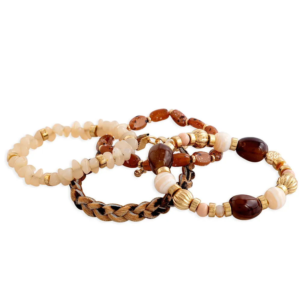 Devonnie Multi-strand Bracelet In Sandstone