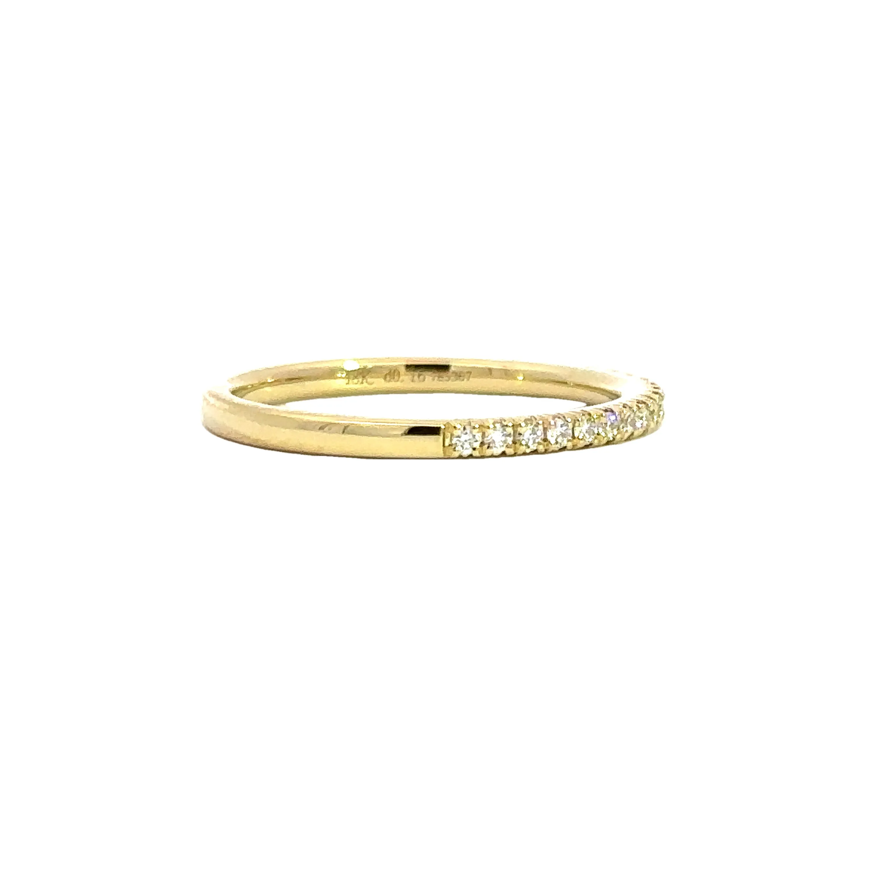 Diamond Wedding Band in 18K Yellow Gold