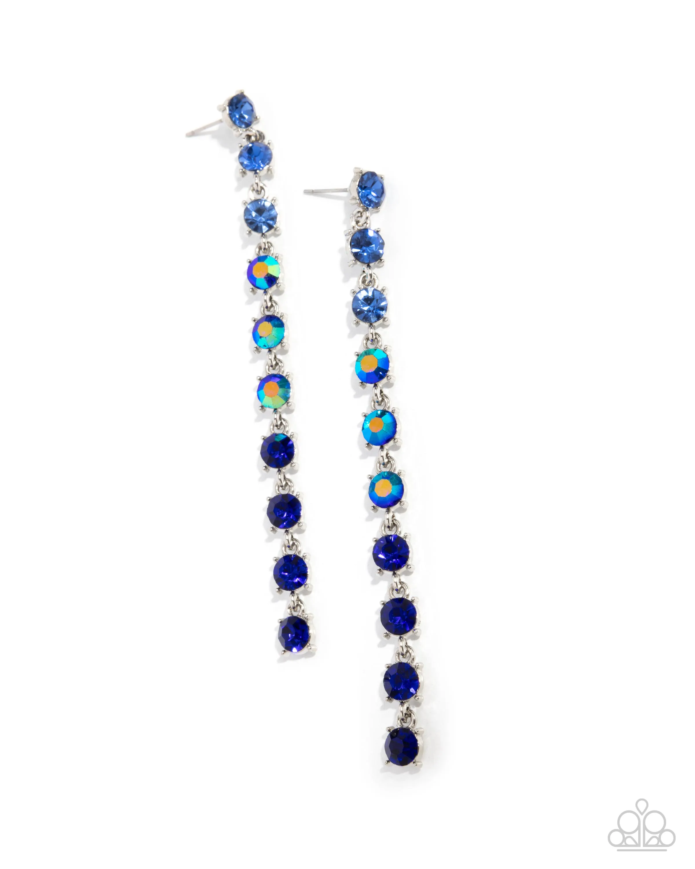 Earrings Opulent Ombré - Blue