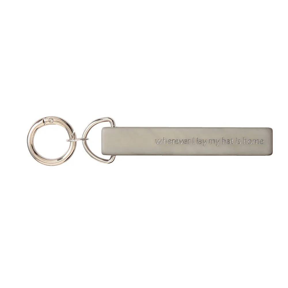 Engraved Bar Key Ring