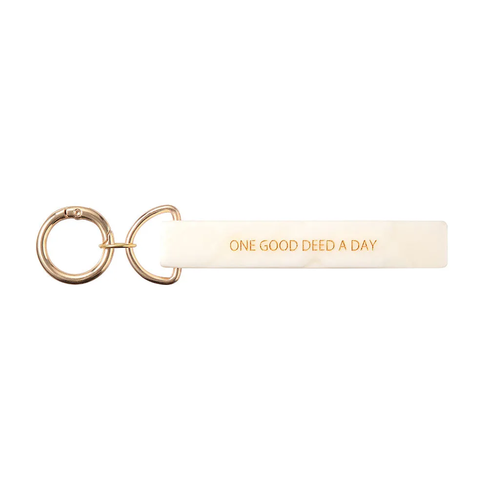 Engraved Bar Key Ring