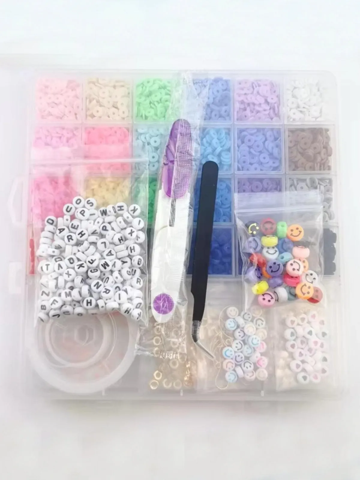 Flat Chip Beads DIY Kit for Boho Bracelet & Necklace Making