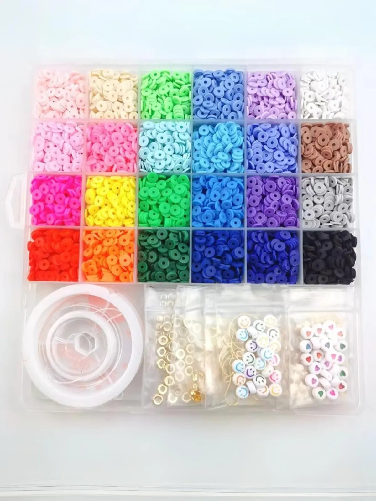 Flat Chip Beads DIY Kit for Boho Bracelet & Necklace Making