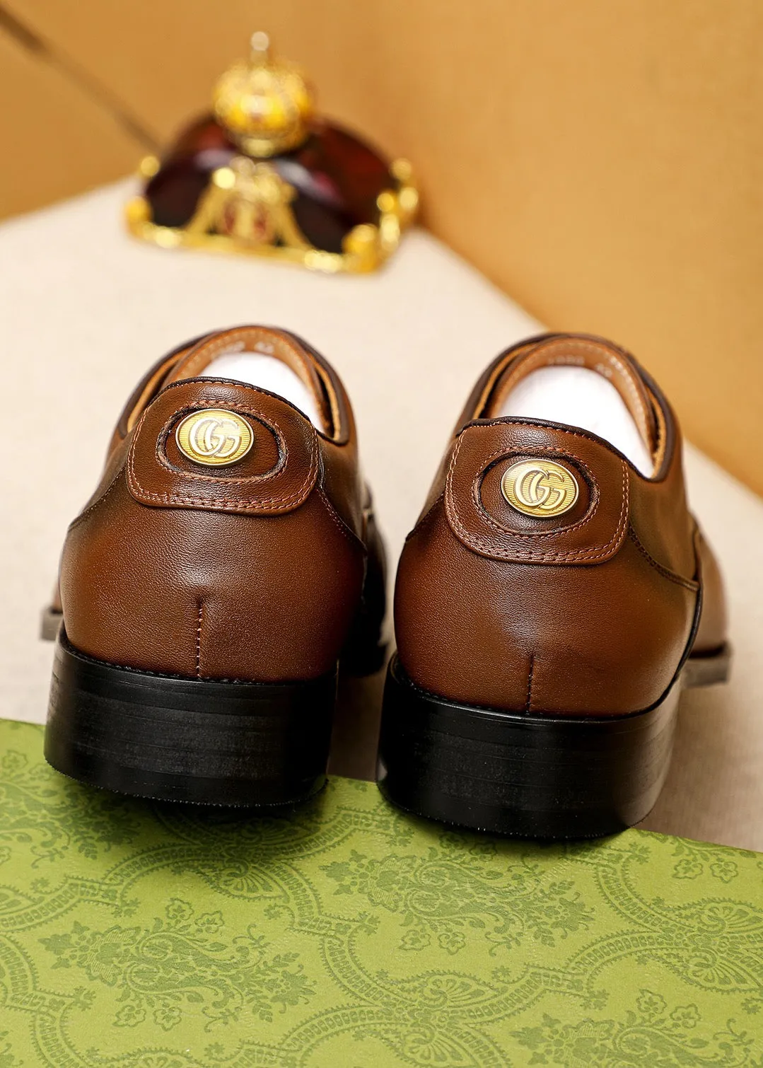 GG MONKSTRAP LEATHER BROWN