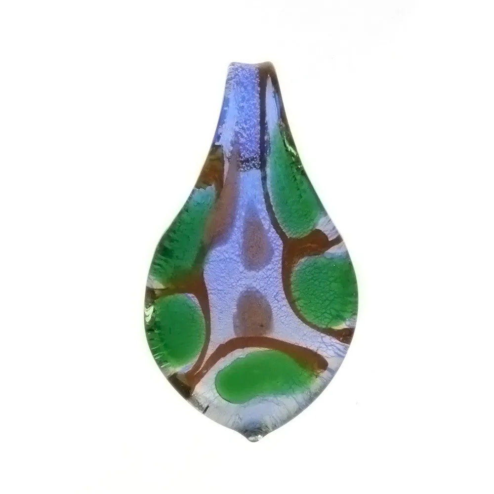 GLASS LEAF 44 MM PENDANT