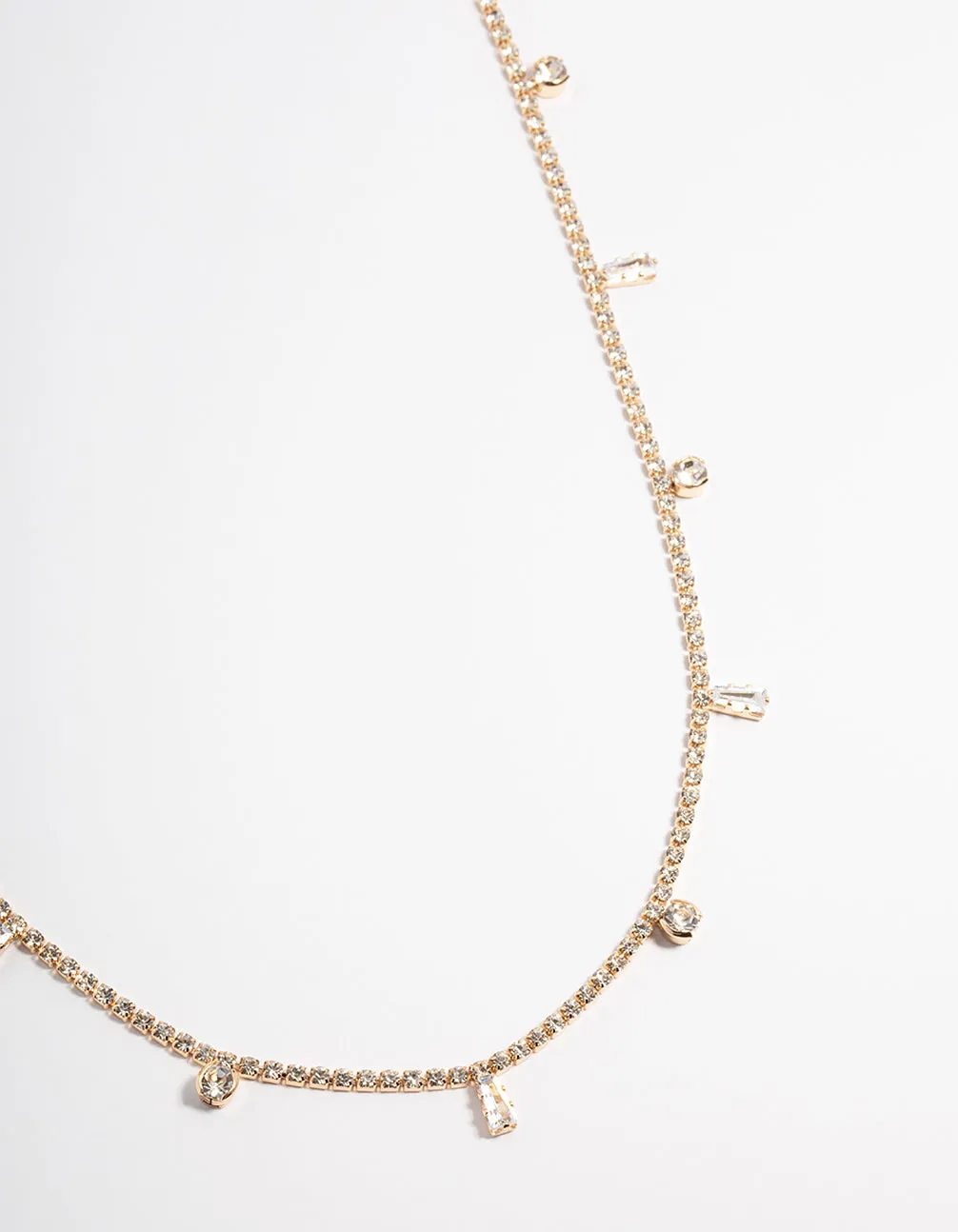 Gold Diamante Drop Waist Chain