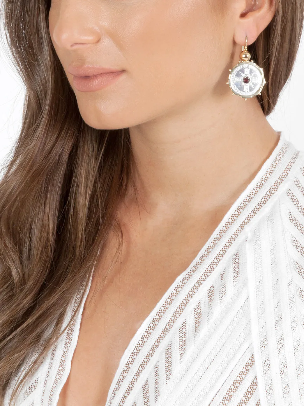 Gold Encased PNG Coin Earrings