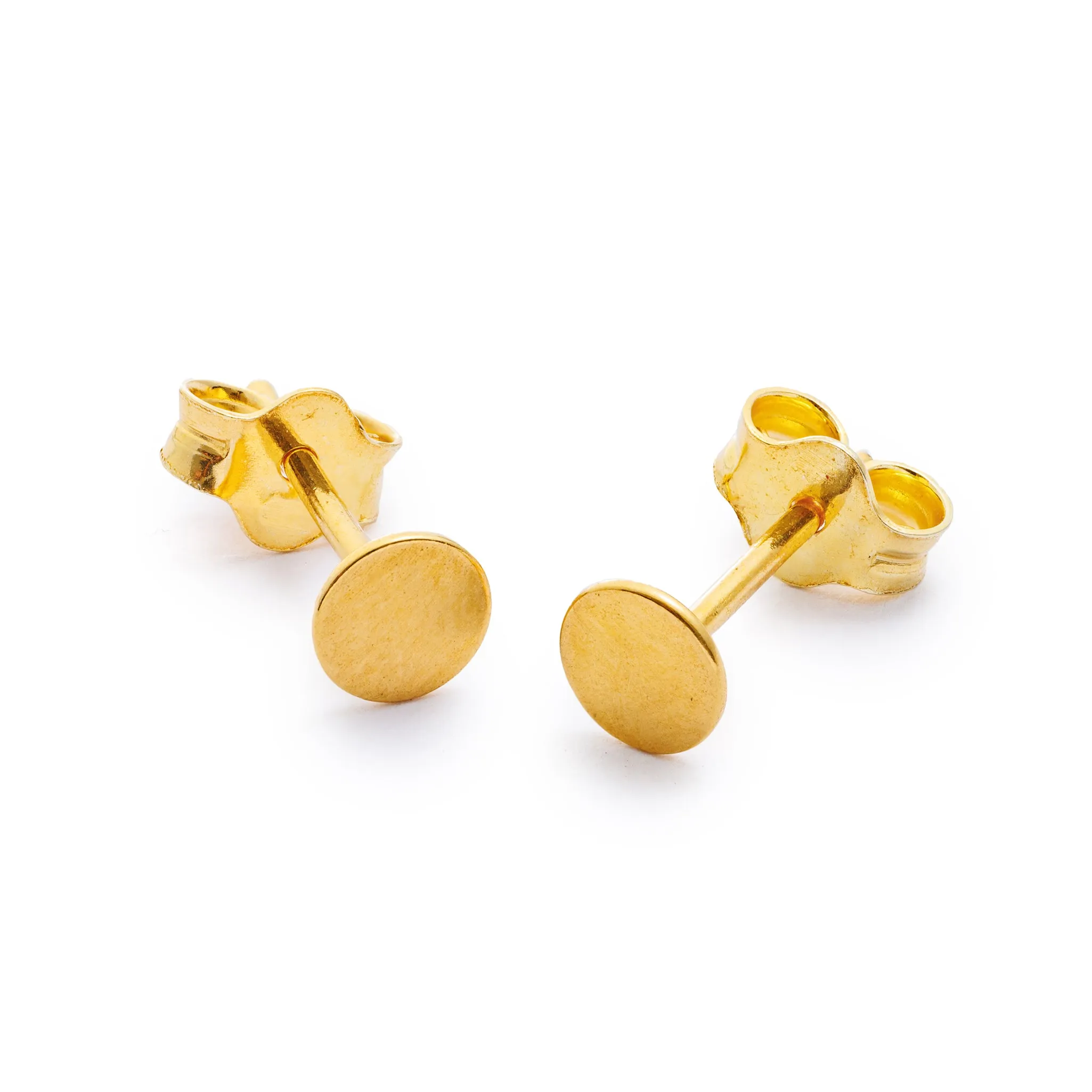 Gold Mini Circle Studs