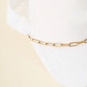 Gold Paperclip Trucker Hat Chain