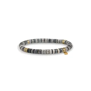 Grace Multi Mix Stretch Bracelet Black And White