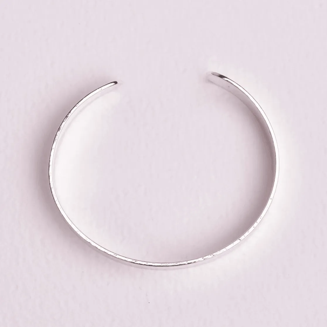 Hammered Bangle | Silver