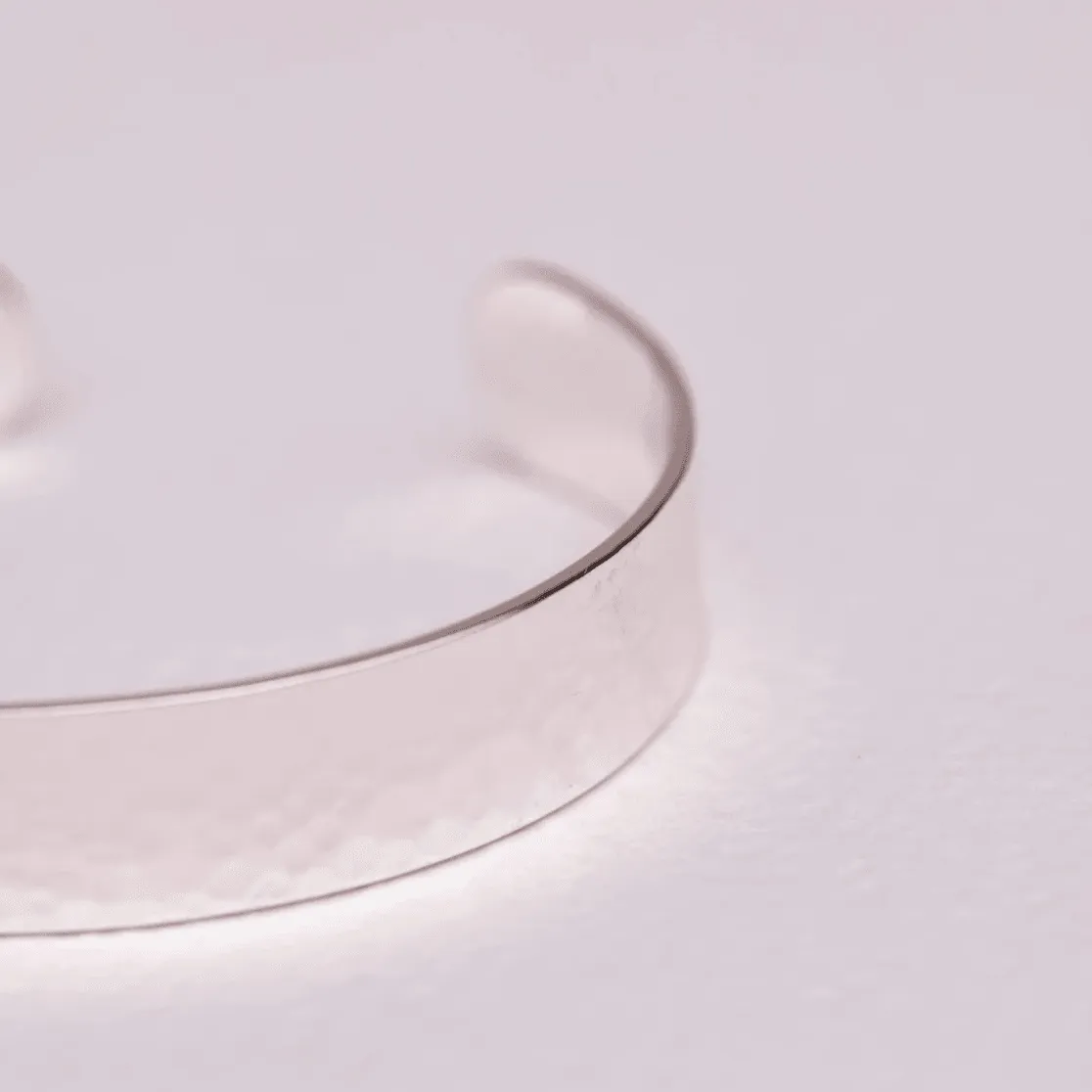 Hammered Bangle | Silver