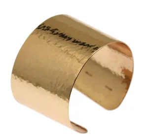 Hammered Bronze Cuff Bracelet