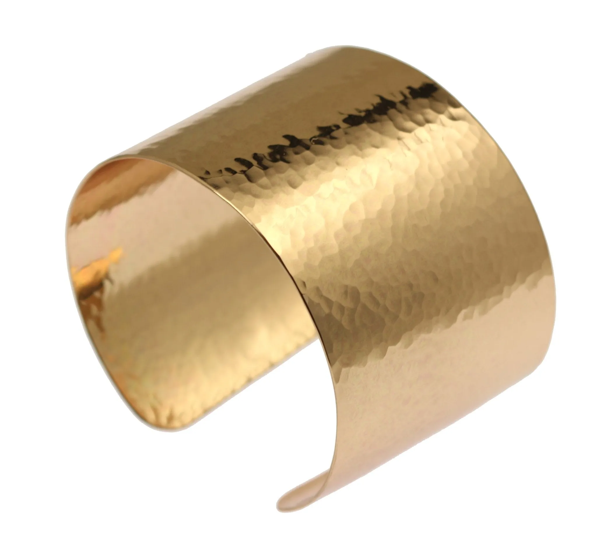 Hammered Bronze Cuff Bracelet