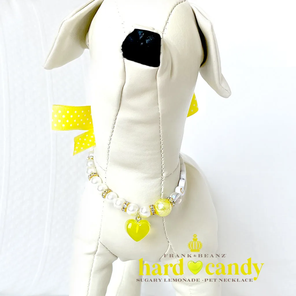 Hard Candy Lemonade Dog Necklace Collar Cat Necklace Luxury Pet Jewelry