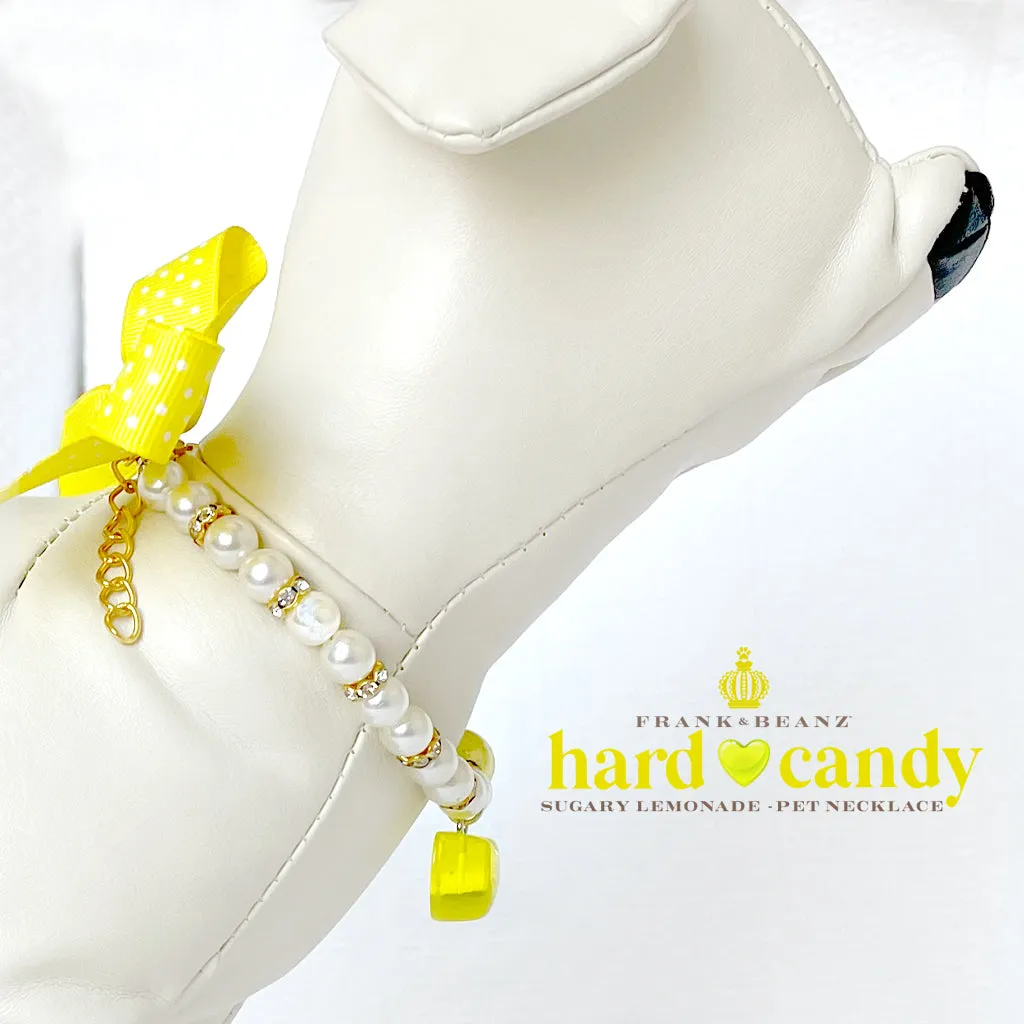 Hard Candy Lemonade Dog Necklace Collar Cat Necklace Luxury Pet Jewelry