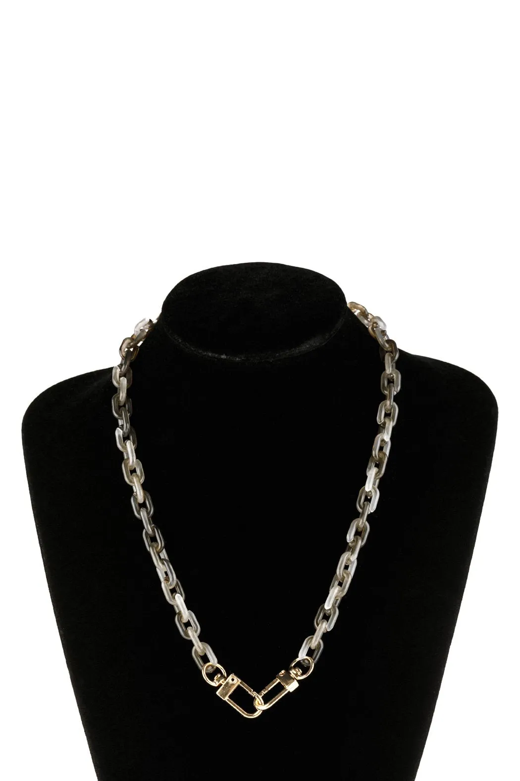 Hdn2990 - Multipurpose Acrylic Chain Mask Holder Necklace