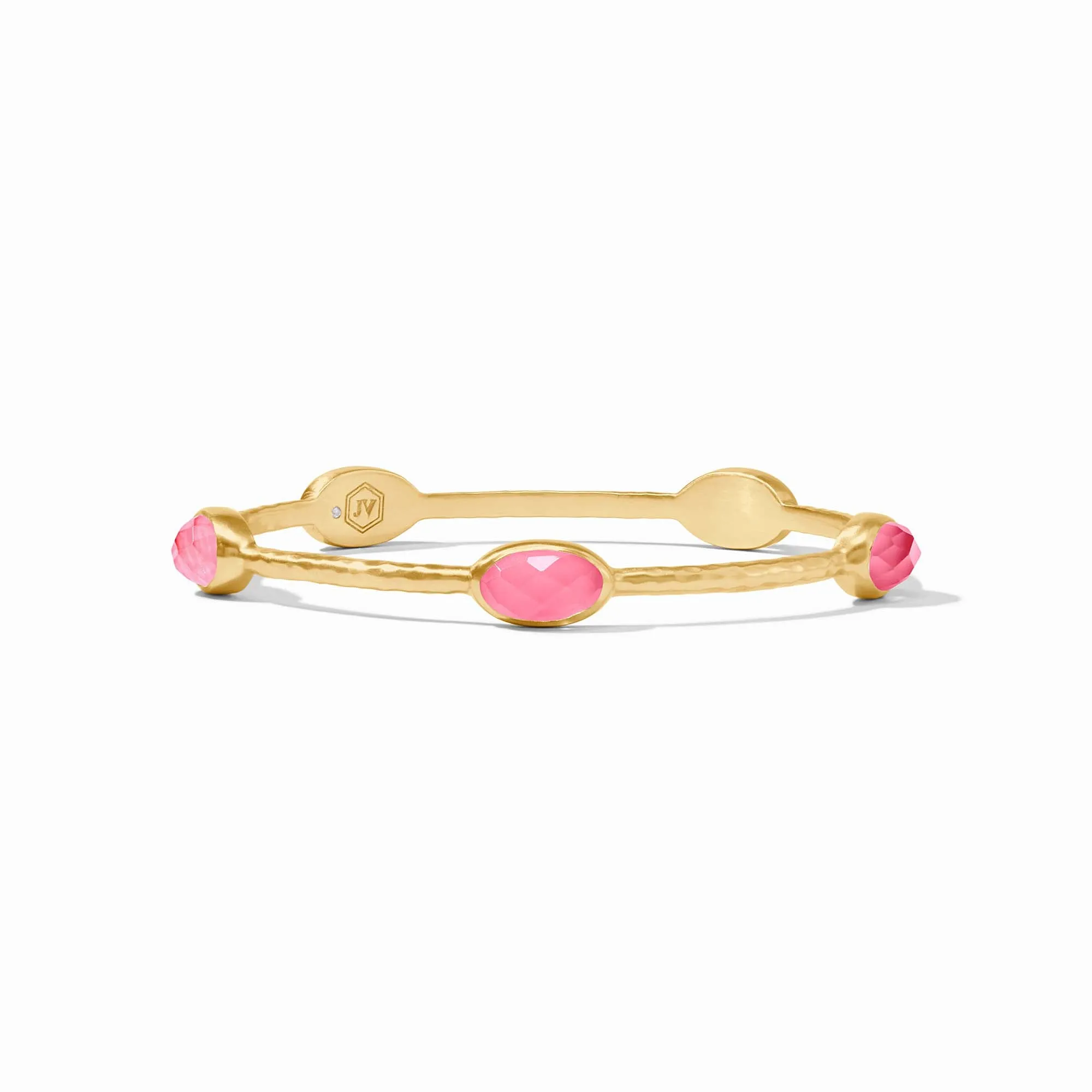 Ivy Stone Bangle - Peony Pink (Medium)