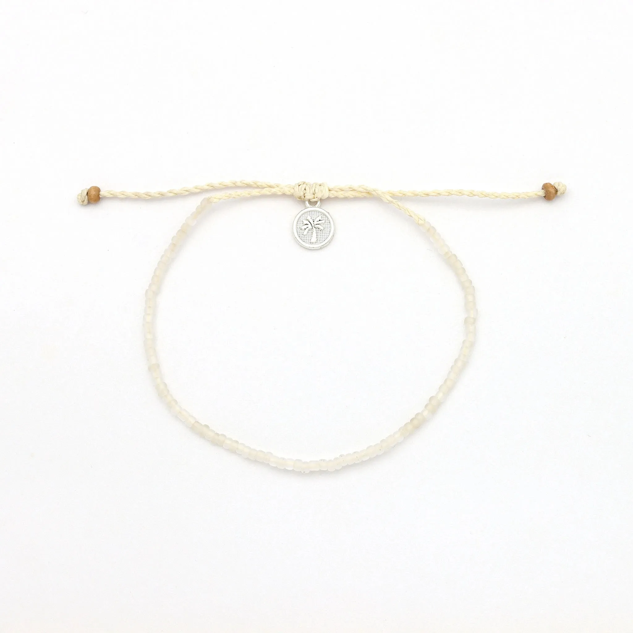 Ka'anapali Frosted Glass Beaded Bracelet