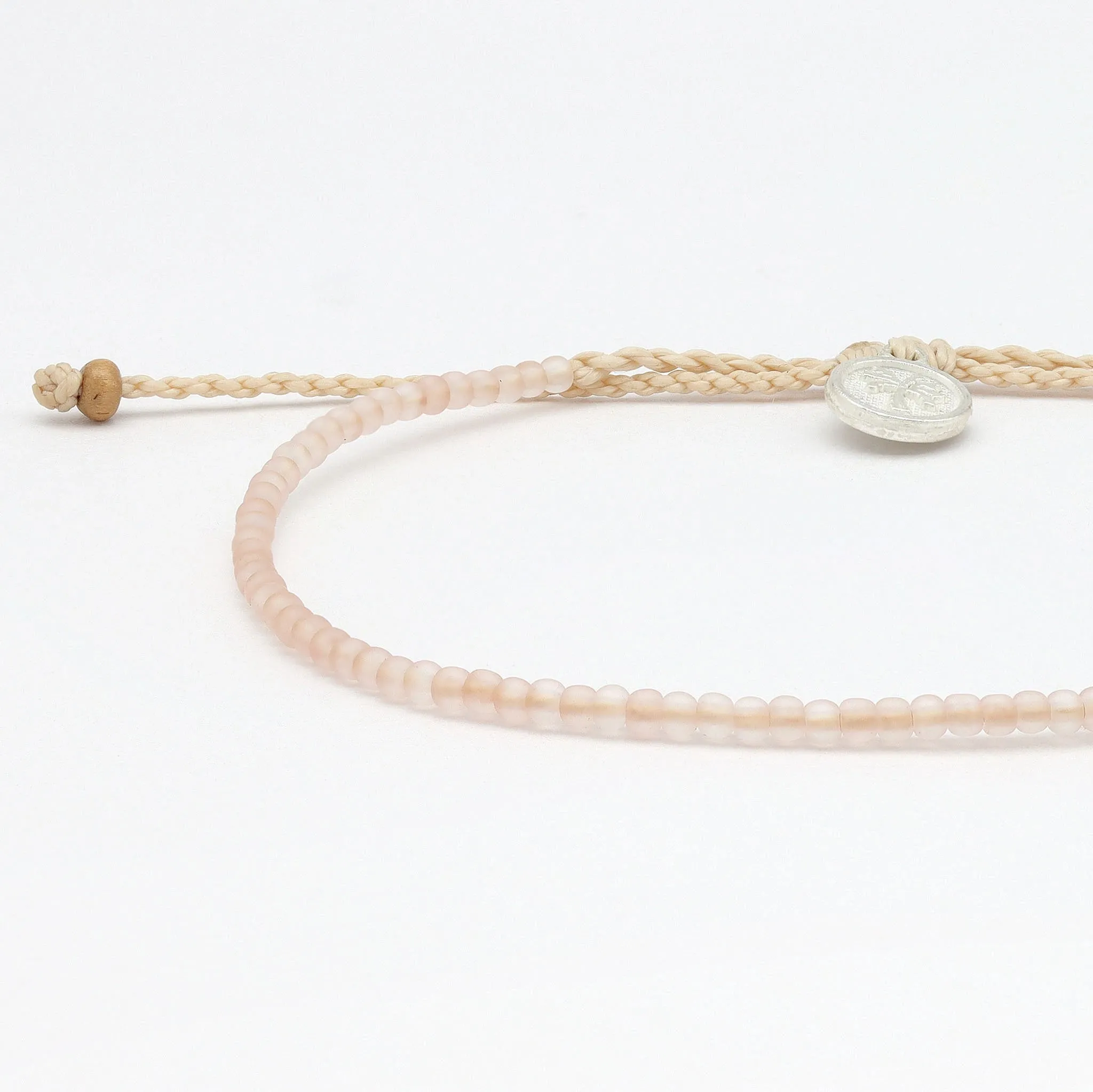 Ka'anapali Frosted Glass Beaded Bracelet