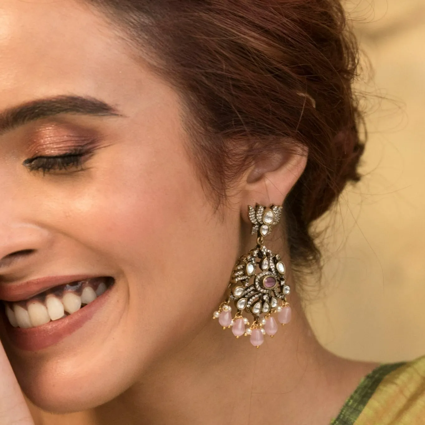 Karna Nakshatra CZ Drop Earrings