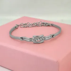 Kriaa Silver Plated Austrian Stone Bracelet - 1400554A