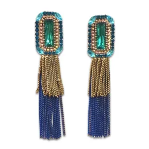 Krista Rectangle Chandelier Statement Earrings