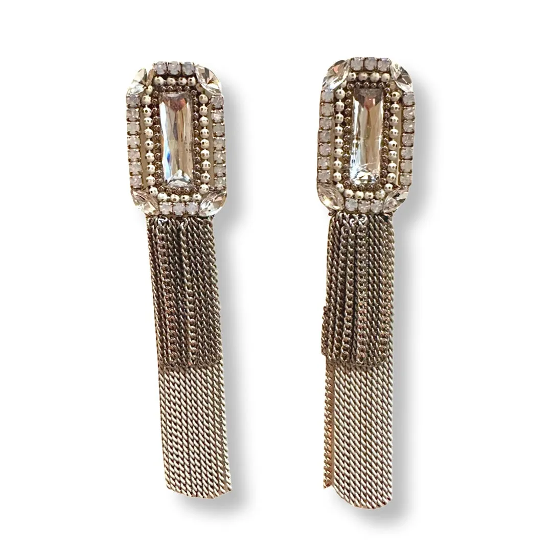 Krista Rectangle Chandelier Statement Earrings