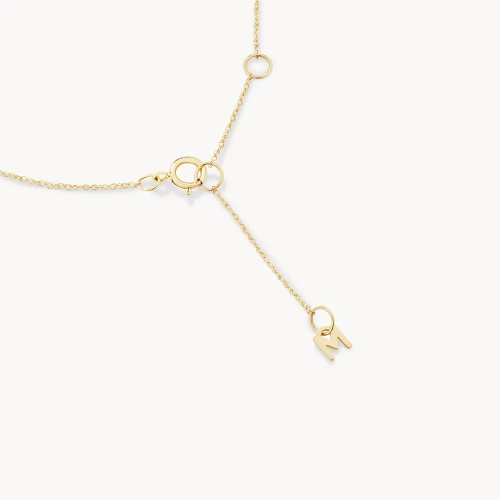 Laboratory-Grown Diamond 0.20ct Baguette Necklace in 10k Gold