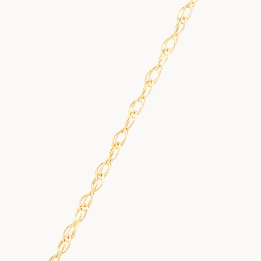 Laboratory-Grown Diamond 0.20ct Baguette Necklace in 10k Gold