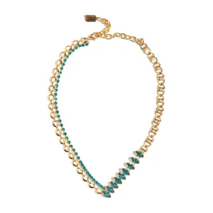 Lionette Louvre Asym Necklace Gold Sea