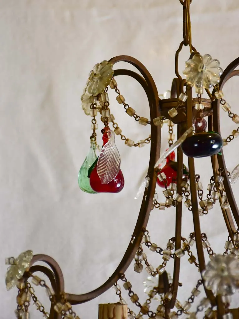 Maison Bagues style fruit chandelier 17¼"