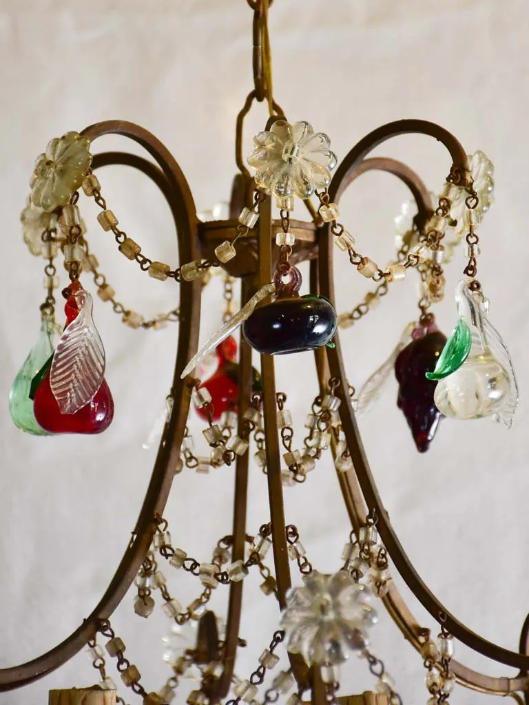 Maison Bagues style fruit chandelier 17¼"