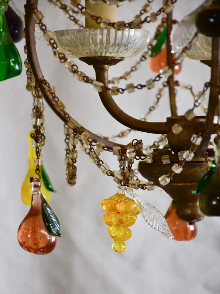 Maison Bagues style fruit chandelier 17¼"