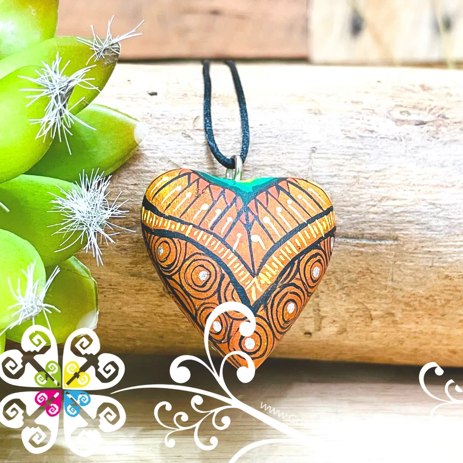 Medium Heart Pendant - Dije Corazon Pintado